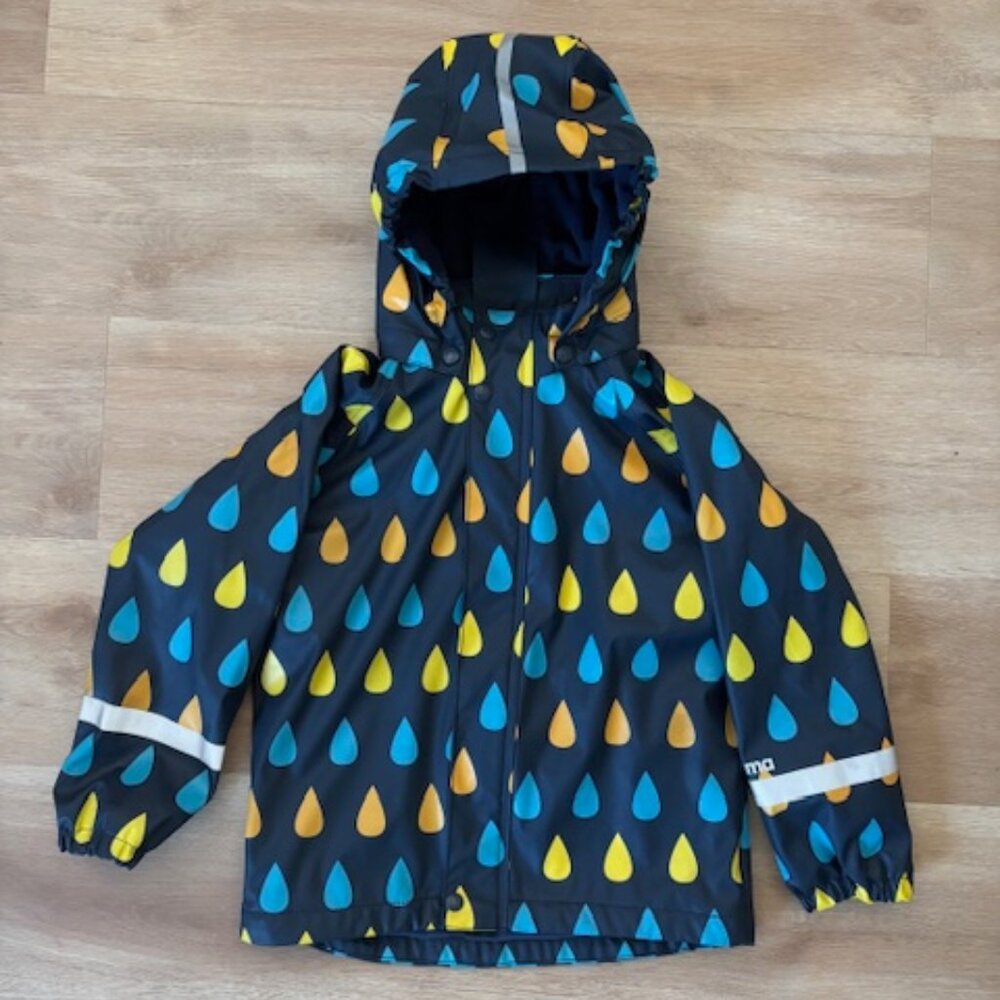 Reima High Quality Fleece-Lined Rubber Rain Jacket (116 cm/ Size 6)